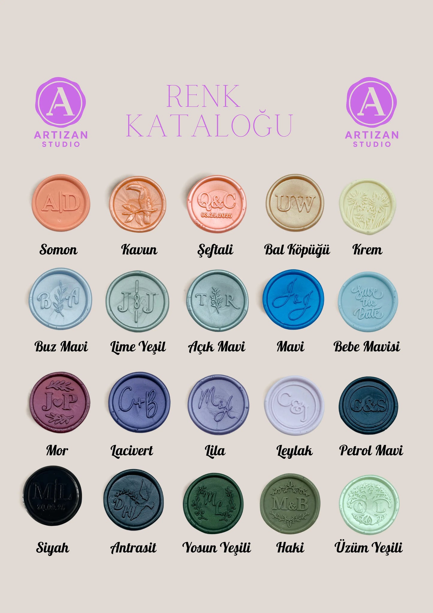 Özel Logolu Hazır Mum Mühür