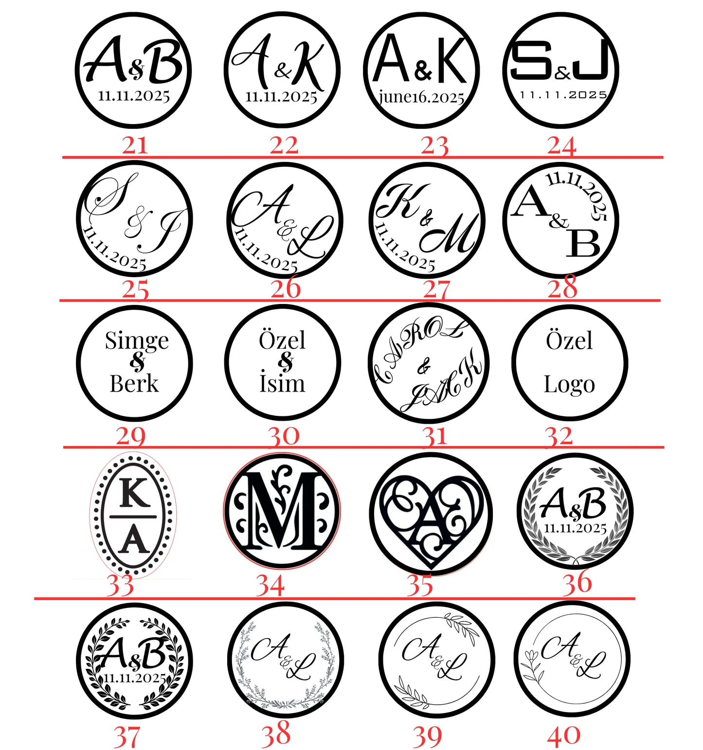 Düğün Davetiyesi için Hazır Mum Mühür