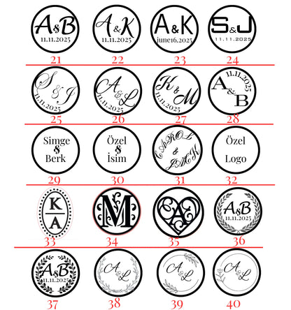 Düğün Davetiyesi için Hazır Mum Mühür