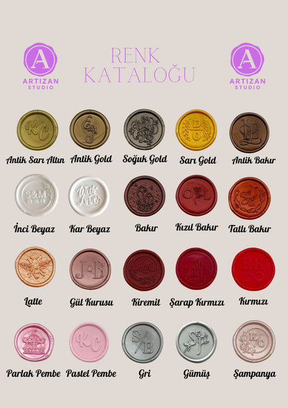 Düğün Davetiyesi için Hazır Mum Mühür